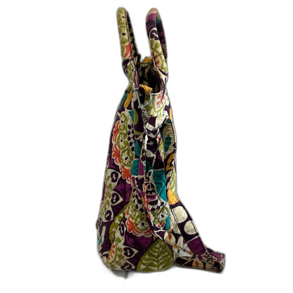 Vera Bradley Glenna Satchel Color Multi-Color Pattern Carnaby Preowned - Picture 3 of 10